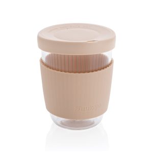 Sticlă borosilicată Ukiyo cu capac și manșon din silicon