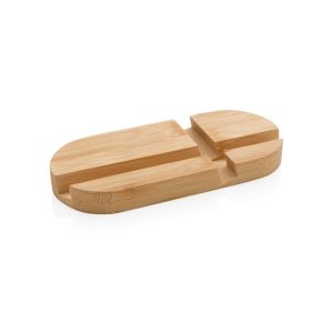Suport pentru tabletă și telefon din bambus