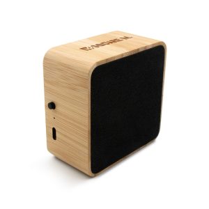 Boxă wireless din bambus 3W B'RIGHT, panou solar | Androwe