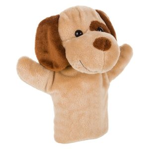 Câine de pluș, marionetă de mână | Obie