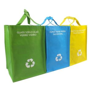 Saci de gunoi reciclabili, 3 buc | Justin
