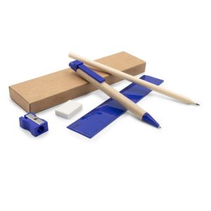 Set școlar, penar, creion, pix cu bilă, riglă, radieră și ascuțitoare | Tobias