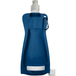Sticlă de apă pliabilă 420 ml cu clemă tip carabină