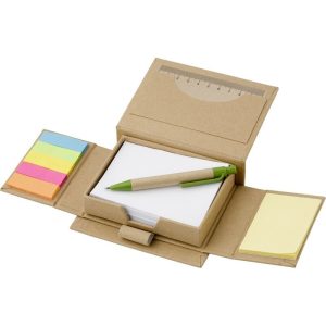 Suport pentru notițe, Notebook, bilețele autoadezive, pix cu bilă, riglă