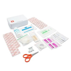 Trusă de prim ajutor în cutie de plastic, 64 buc | Ramona