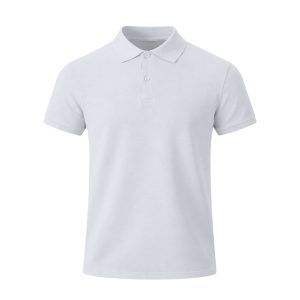 Charles - Tricou polo alb pentru adulți