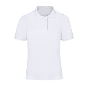 Charles - Tricou polo alb pentru femei