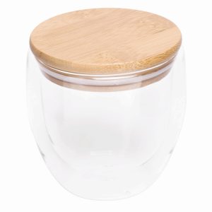BAMBOO ART S - Sticlă cu pereți dubli, capacitate aprox. 250 ml