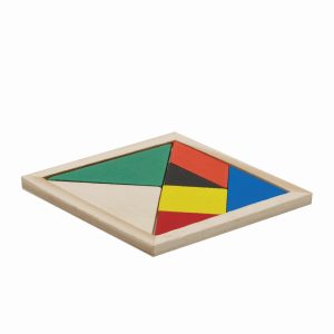 BAZĂ TANGRAM - Puzzle din lemn