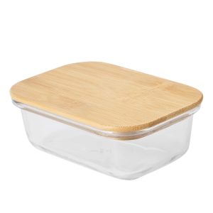ROSILI M - Cutie de prânz, cu capac din bambus: capacitate aprox. 350 ml