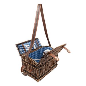 VARĂ - Coș de picnic din salcie pentru 4 persoane
